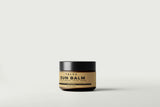 TALEO Sun Balm 1.7oz amber glass jar with black lid — grass-fed tallow and non-nano zinc oxide mineral sun protection
